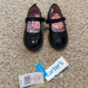 Carter's Shiny Black Dress Shoes for Kids size 7T
